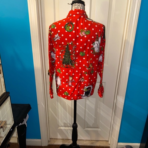 Pottery Barn Teen Red Holiday Grinch Pajamas - Picture 6 of 13